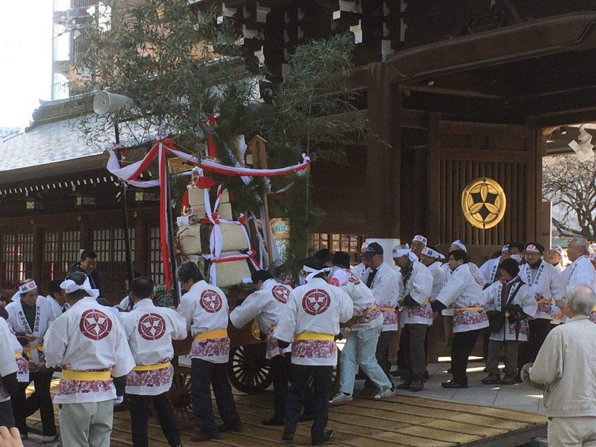 大鏡餅奉納　奉告祭