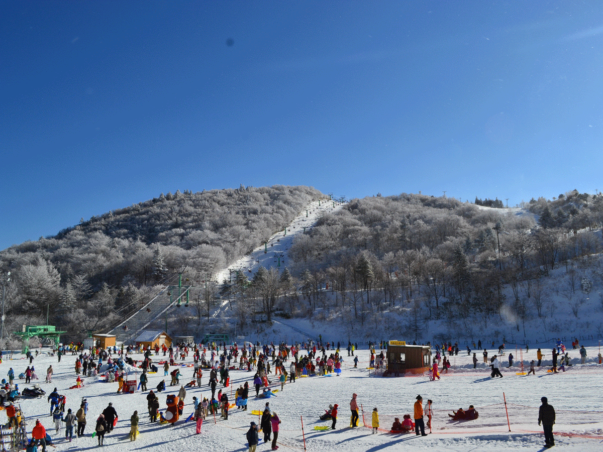 茶臼山高原滑雪场