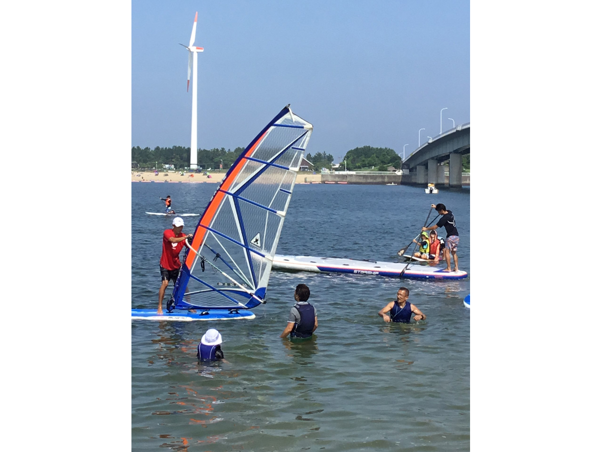 ウインドサーフィン＆SUP無料体験会in新舞子海岸