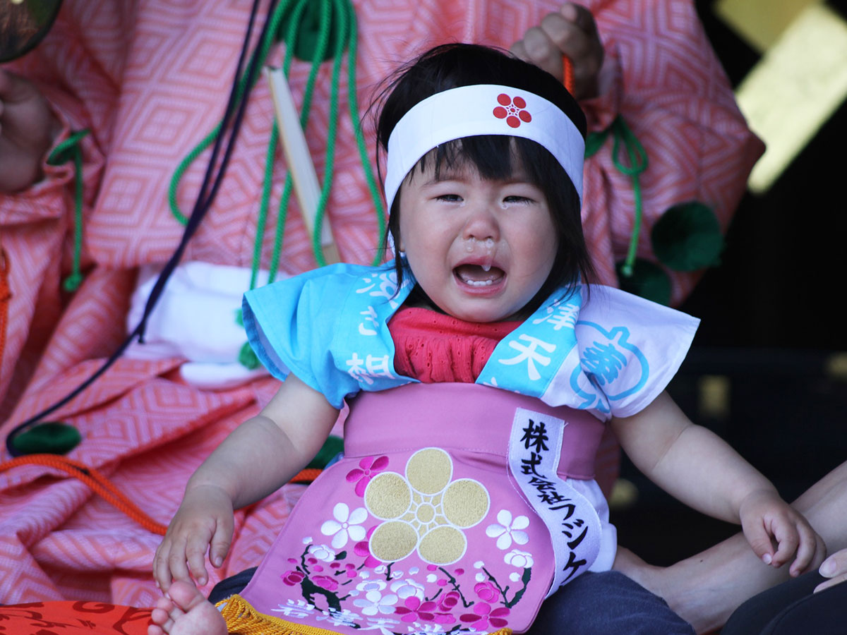 奉納 岩津天神泣き相撲