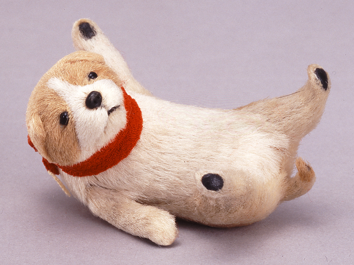 Furry dog doll